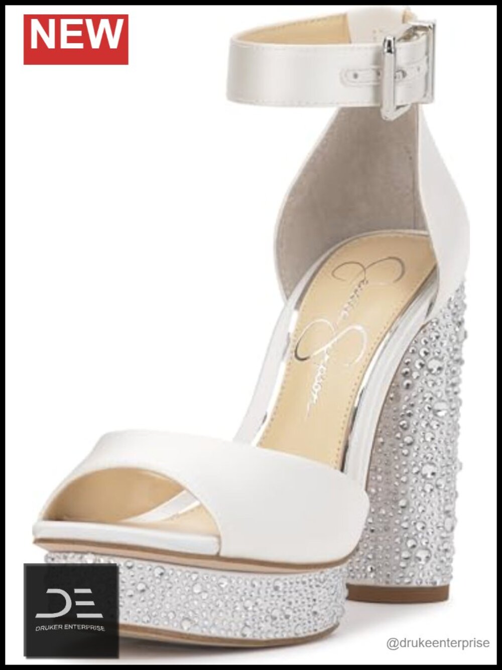 Satin Platform Sandal Heels 4.5 Inch